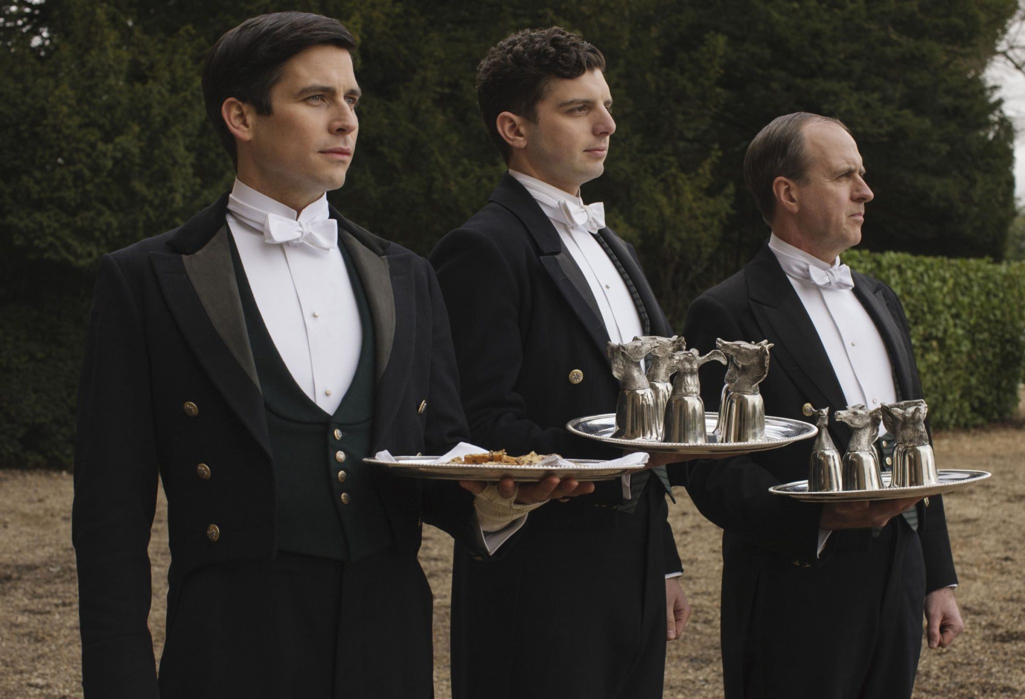 Downton Abbey’s Edwardian white tie butlers are more commonly tech-savvy personal assistants these days. Picture: Nick Briggs/PA.